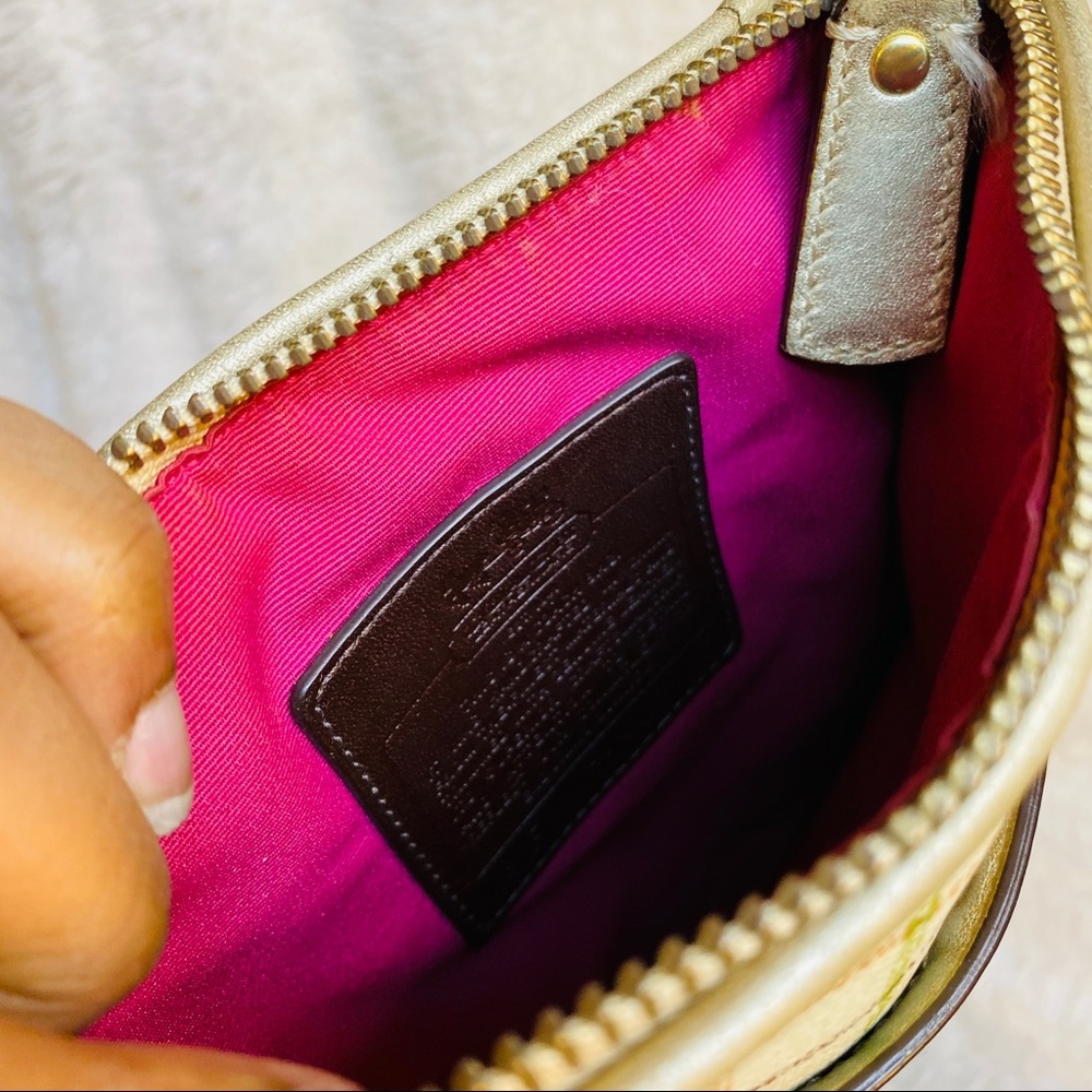 Coach Plaid Cross Body Purse Bag - Picture 6 of 8